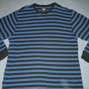 Old Navy Navy and Black Striped Shirt
